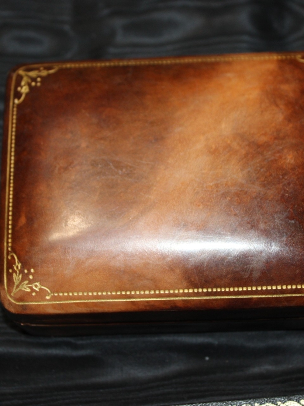 Mid-Century Vintage Italian Leather Box